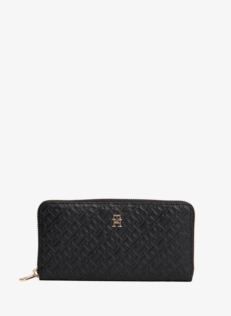 Icon Large Zip Around Mono Embossed