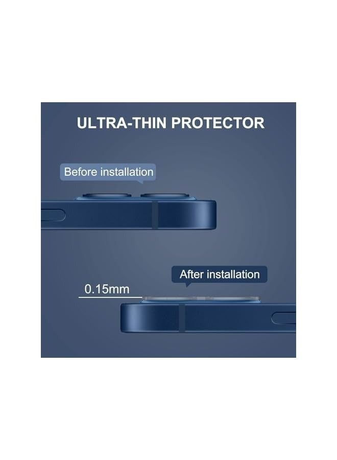 PROMASS Premium 9H Tempered Glass Camera Lens Protector for iPhone 12 (6.1") | Tempered Glass - camera Glass Screen Protector Easy Installation, Scratch-Resistant, Durable Lens Cover with 3 Holes - Image 5