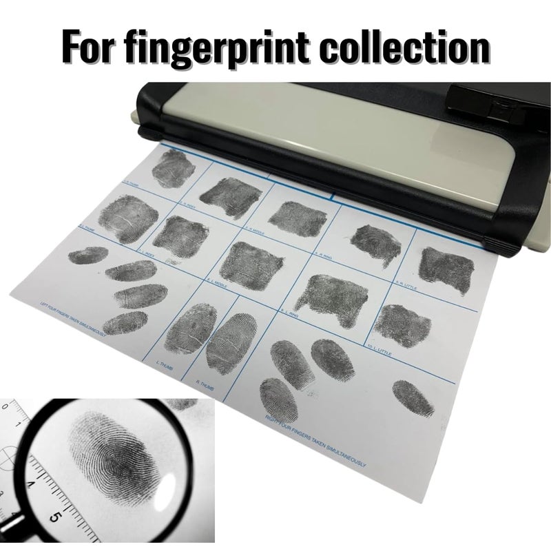 XROUVISAL Fingerprint Ink Pad â€“ Ultra-Black Quick-Dry Washable Ink, Flawless 10,000+ Fingerprints Crisp Impressions, Non-Toxic & Easy Cleanup â€“ Large 6.2" Pad for Banks, Schools, Legal & Law Enforcement Use - Image 4