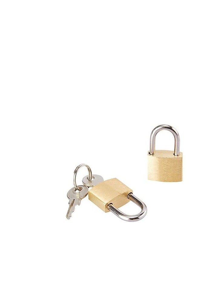 Golden Padlock With 3 Key (63mm)  - Image 4