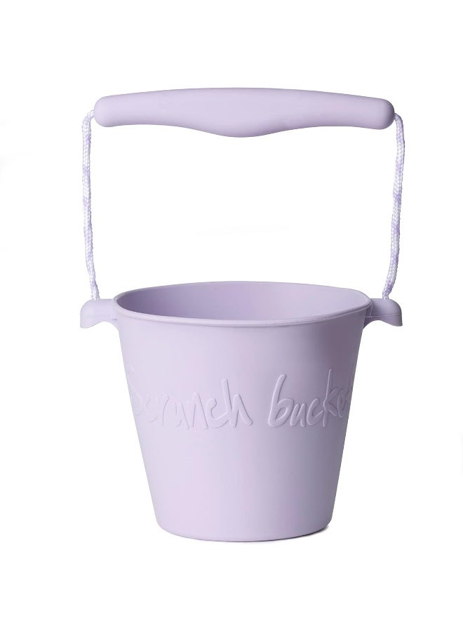 Scrunch Bucket Dusty Light Purple - Collapsible Silicone Beach Toy - Image 1