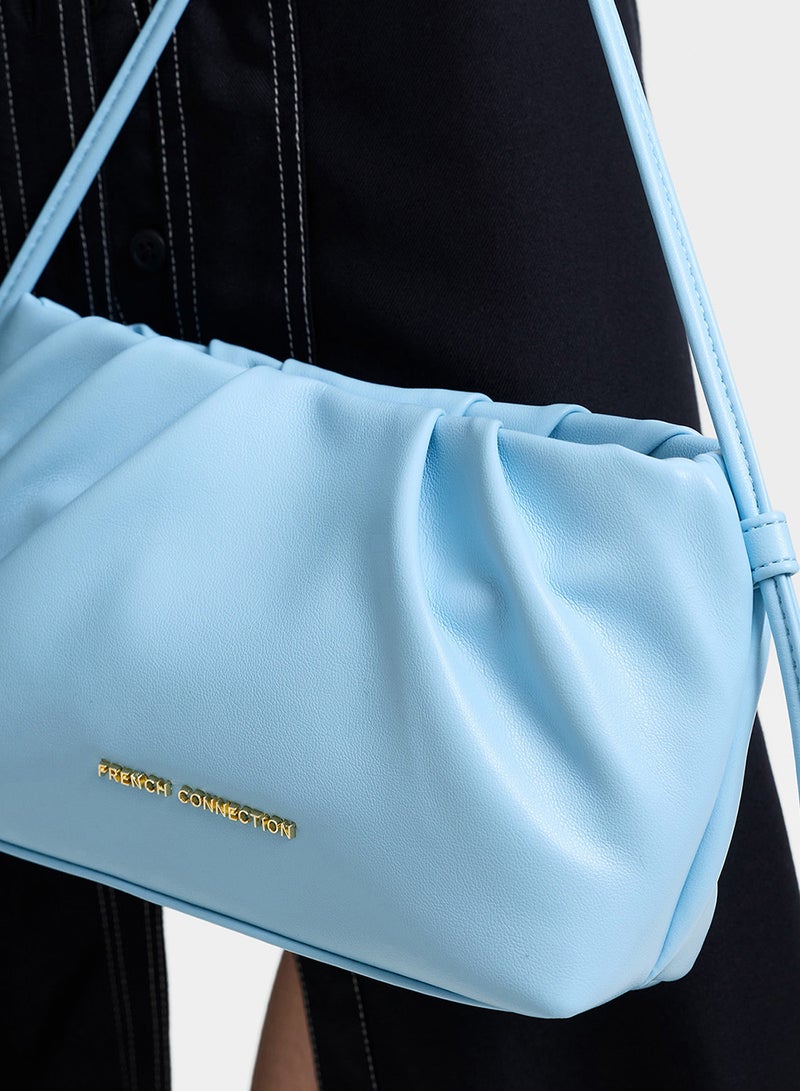 French Connection Women Blue Esme Clutch - Image 3