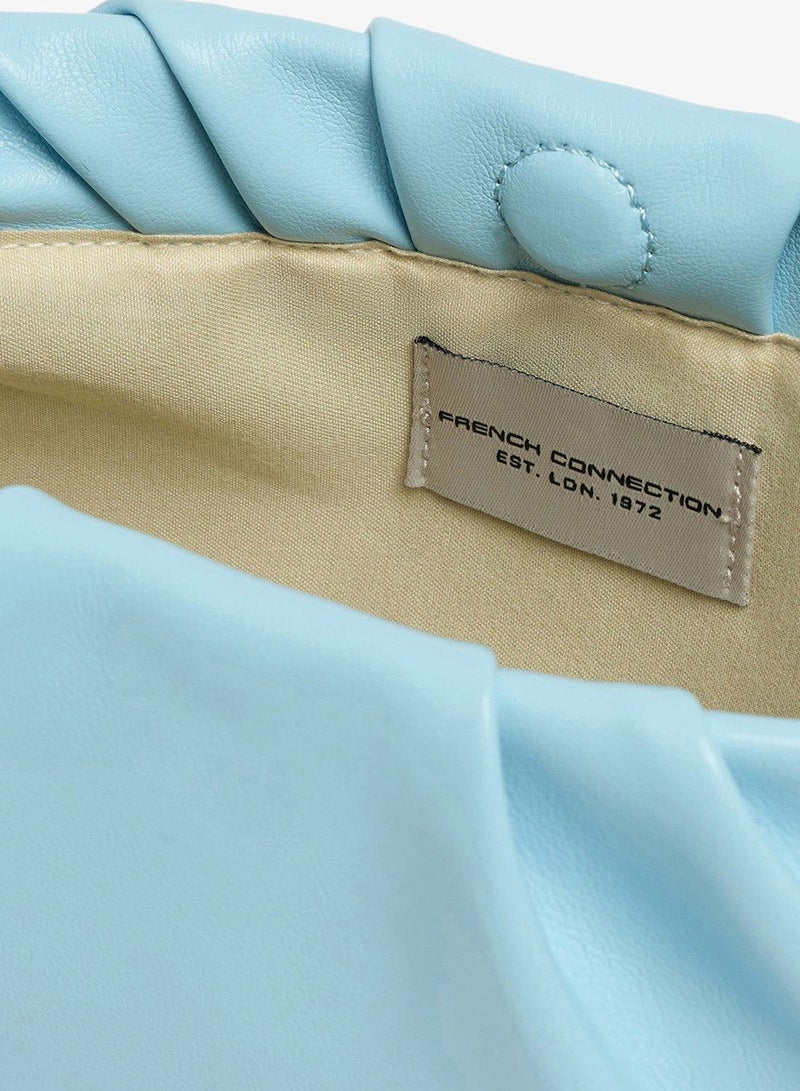 French Connection Women Blue Esme Clutch - Image 4