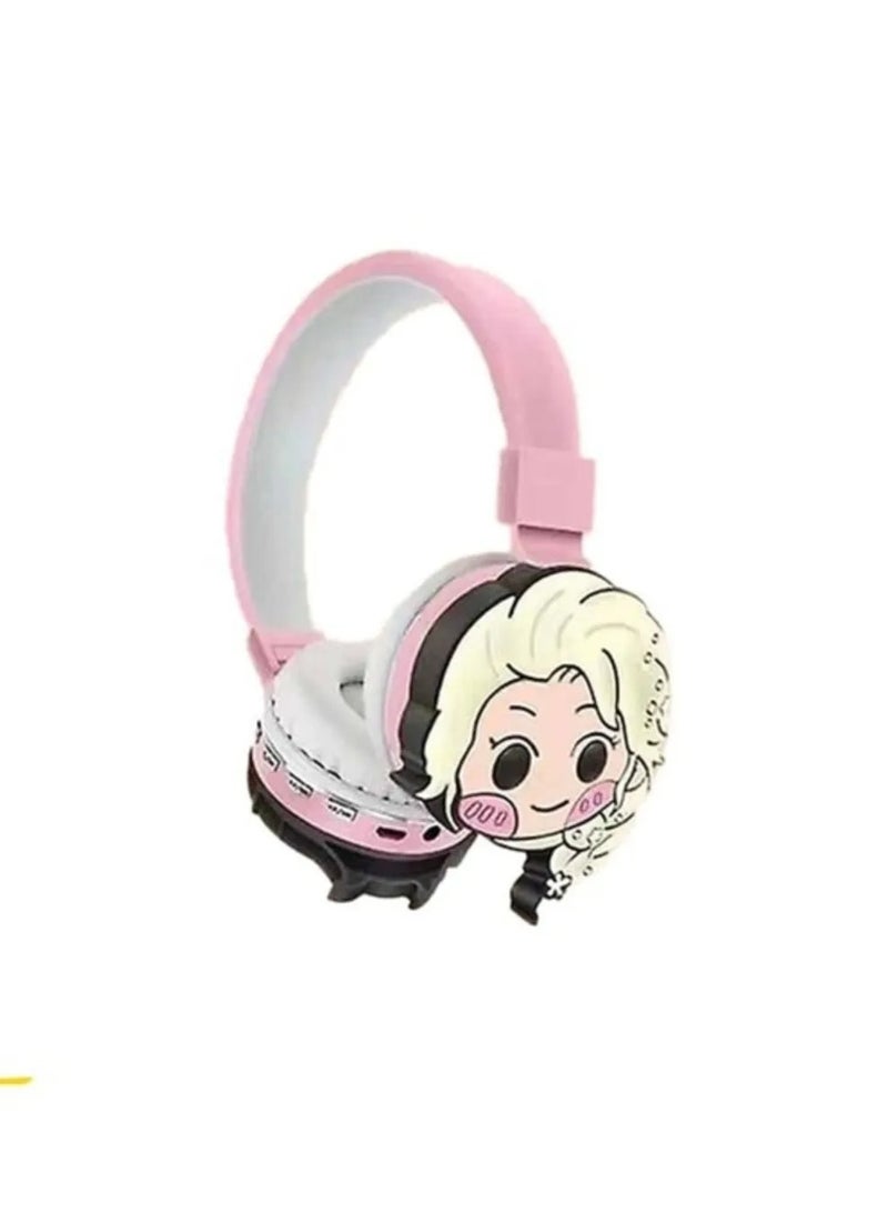 Love Wireless Bluetooth Headphones for Kids - High-Resolution Sound, 400mAh Battery, 18 Hours of Playback, Built-in Microphone, Volume Control, 3.5mm Jack, 40mm Driver - Pink - Image 2