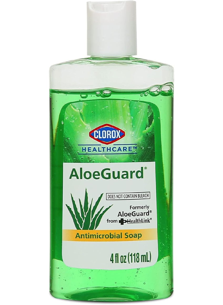 Clorox Healthcare AloeGuard Soap 4 Ounces Mini Hand Soap for Clean Hands on the Go, Aloe Vera Infused Hand Soap for Everyday Use to Keep Hands Clean, 4 oz Handsoap