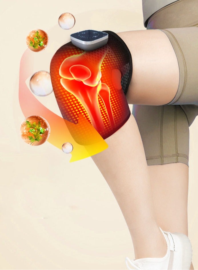 general Knee Heating, Heated Knee Brace with Massager, 3 Adjustable Vibrations and 5 Heating Modes, Heating Pad for Knee Elbow Shoulder Relax - Image 2