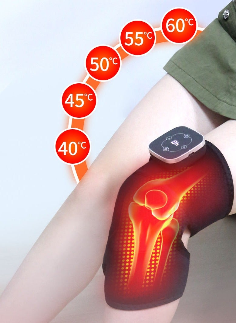 general Knee Heating, Heated Knee Brace with Massager, 3 Adjustable Vibrations and 5 Heating Modes, Heating Pad for Knee Elbow Shoulder Relax - Image 3