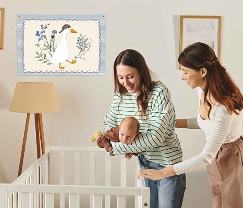 Sioial Silly Goose Nursery Rectangular Canvas BannerBoho Flag Wall Sign Decor for Boys Toddler Kid Baby Room Bedroom Playroom Kindergarten Reading Room DecorBaby Shower Birthday Christmas Gift - Image 3
