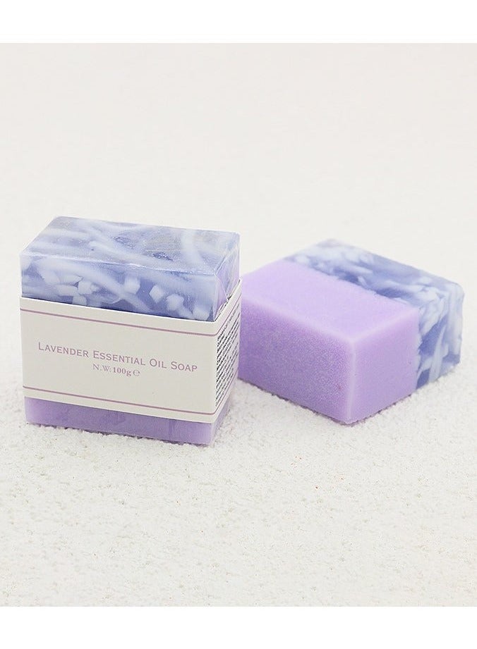 يوكانبي 1 قطعة فاخرة من الخزامى الصابون اليدوي تطهير مرطب التحكم في الزيت ، الزيت الأساسي المخصب للوجه والجسم - Image 2