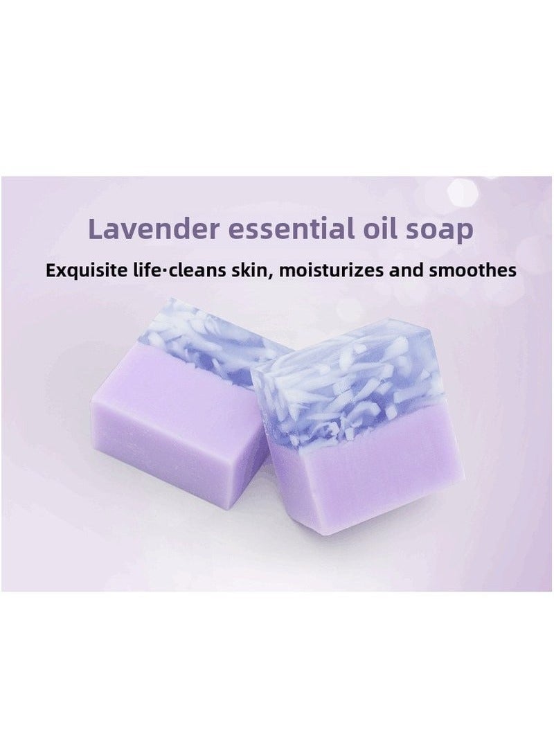 يوكانبي 1 قطعة فاخرة من الخزامى الصابون اليدوي تطهير مرطب التحكم في الزيت ، الزيت الأساسي المخصب للوجه والجسم - Image 3