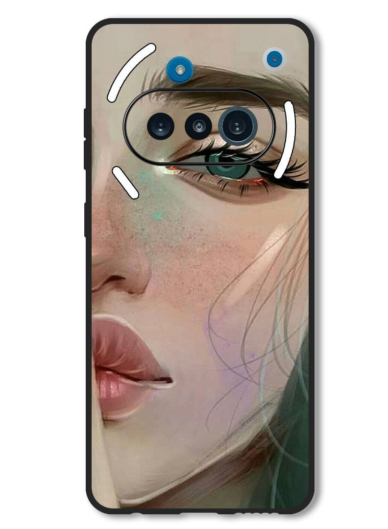 Theodor Case Compatible with Nothing Phone 3a Protection Shockproof Bumper Cover Shhh She Is Sad - Image 1