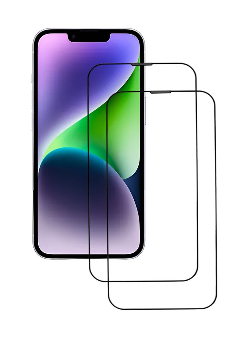 ACLIX 2 Pieces Antistatic ESD Dustproof Premium Quality High Definition Tempered Glass Screen Protector Designed For  iPhone 14 Plus - Image 1