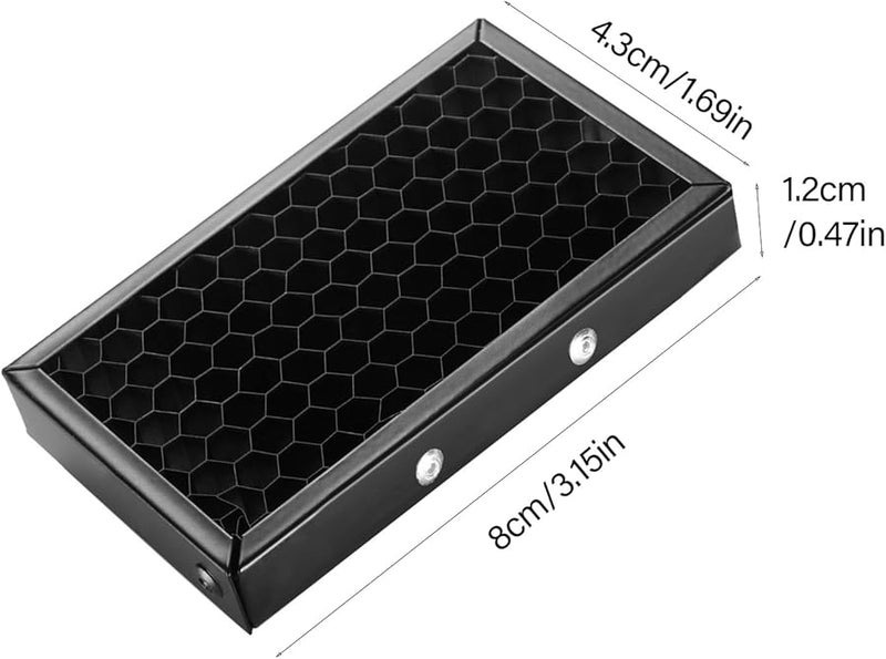غطاء فلتر التحكم في الضوء بشبكة مشط ABS المعدني للفلاش الكاميرا، ارتفاع 43 مم، عرض 80 مم - Image 5