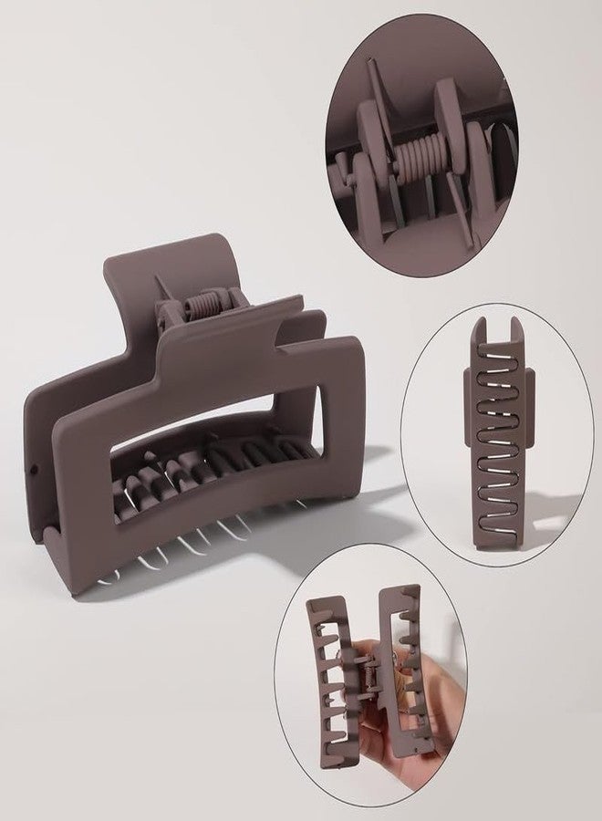 Minta Hair Claw Clips for Women Thick Thin Hair - Big Hair Clips Matte Claw Clips Medium Rectangle Claw Clip Strong Hold Cute Jaw Clip Non-slip Hair Styling Accessories - Image 4
