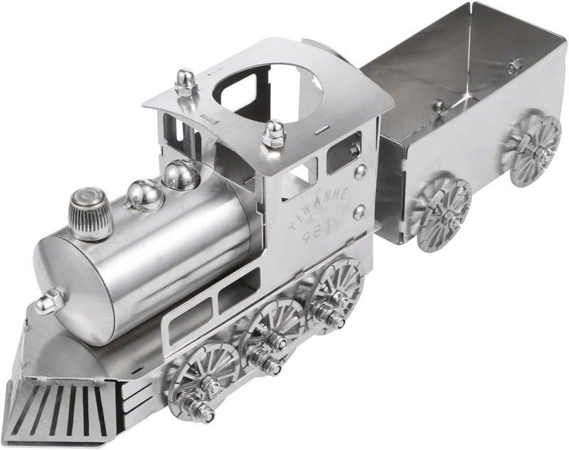 Yardwe 1Set Luxury Retro Style Steam Locomotive Model for Decor Unique Train Adornment for Desk High Grade Construction and Safe Design Present for Train Enthusiasts - Image 1