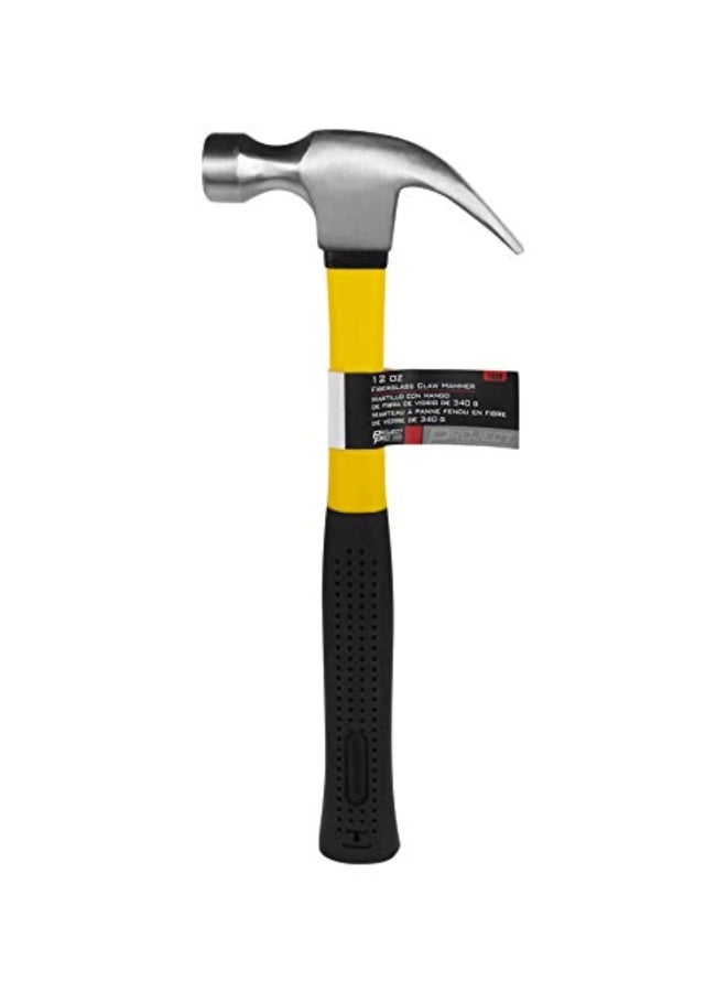Performance Tool 1529 12 oz Fiber Glass Claw Hammer Heavy Duty Construction Shock Resistant Rubberized Non Slip Handle for Contractors, General Laborers, Automotive Mechanics, Household Maintenance - Image 2