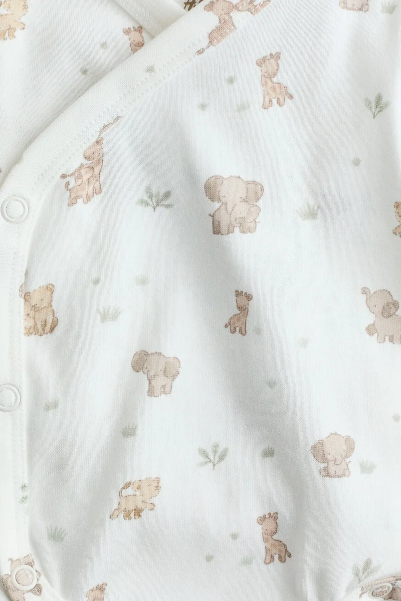 H&M 3-pack wrapover bodysuits