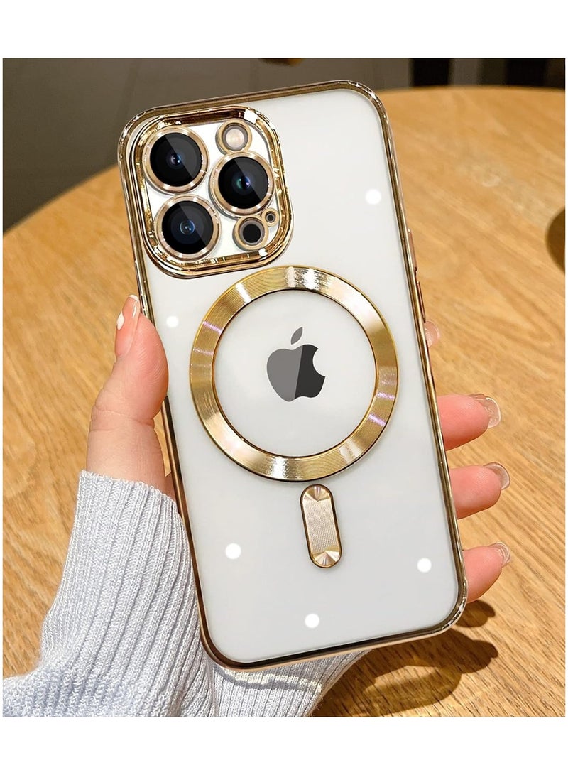 ELTRAZONE Magnetic Phone Case Compatible with iPhone 15 Pro Case, Camera Lens Full Protection, Non-Yellowing Shockproof Ultra Slim Silicone Cover Support Wireless Charging - Image 1