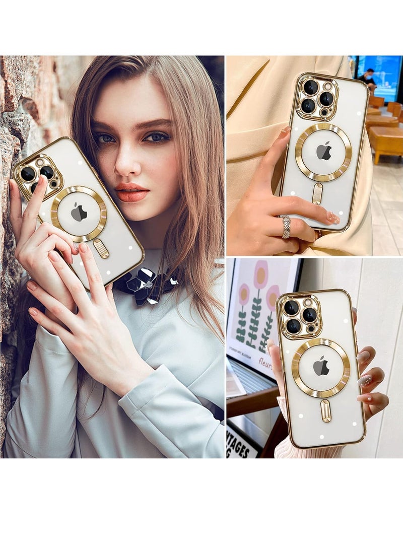 ELTRAZONE Magnetic Phone Case Compatible with iPhone 15 Pro Case, Camera Lens Full Protection, Non-Yellowing Shockproof Ultra Slim Silicone Cover Support Wireless Charging - Image 2