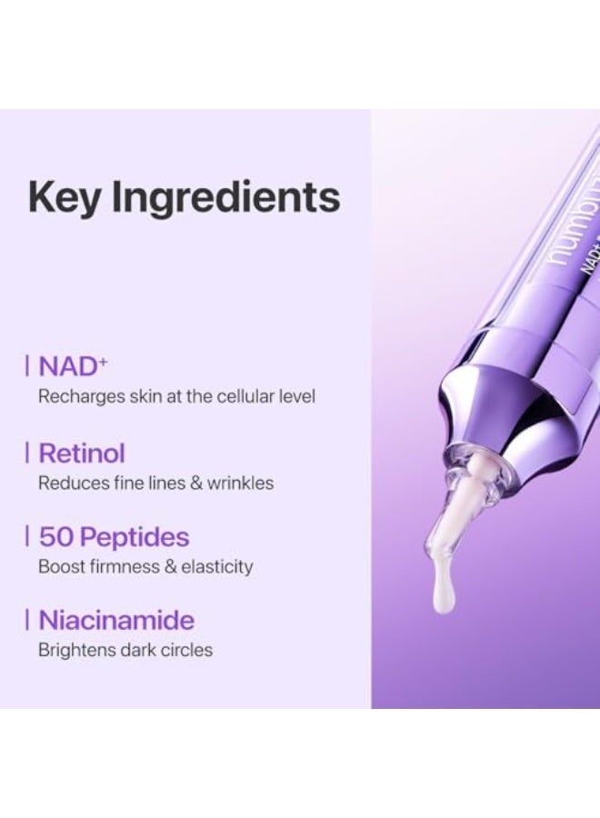 Numbuzin No.9 Eye Cream | NAD+ Retinol Volume Eye Cream | Firming, Wrinkles, Fine Lines, Dark Circles, Puffy | Retinol, Peptides, Niacinamide | Undereye Treatment Serum | 0.33 fl. oz. - Image 5