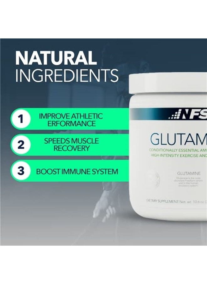 NF Sports - Glutamine Protein Powder with Amino Energy, Unflavored Protein Powder for Muscle Recovery, Sports Drink Powder, Supports Immunity, Helps Gain Focus, Dietary Supplement(300g, 60 Servings) - Image 1