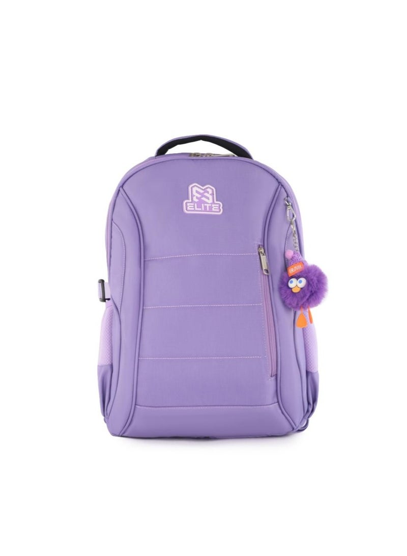 Elite Bags Elite TULIP GS264 18 Inch School Backpack for Girls, Water Resistant Lightweight Laptop Backpack with 2 Main Compartments, Trolley Sleeve, Front Zipper Pocket, Side Bottle Pockets, Spinal Comfort Back Support - Image 1