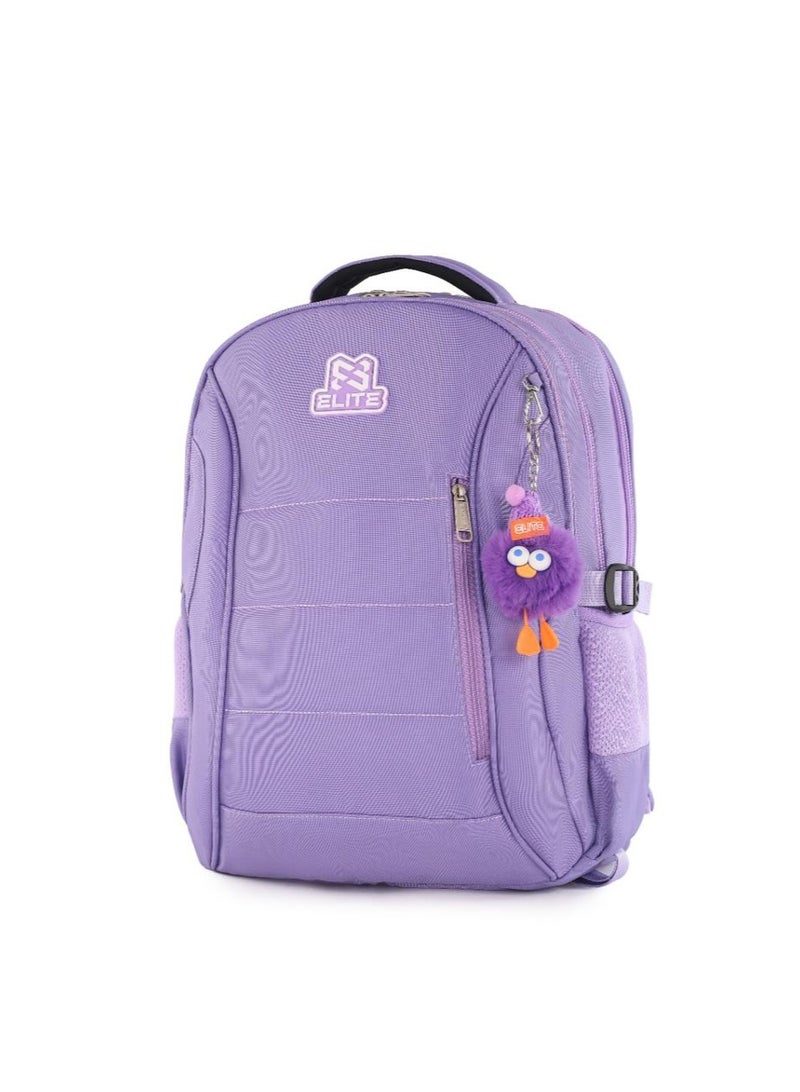 Elite Bags Elite TULIP GS264 18 Inch School Backpack for Girls, Water Resistant Lightweight Laptop Backpack with 2 Main Compartments, Trolley Sleeve, Front Zipper Pocket, Side Bottle Pockets, Spinal Comfort Back Support - Image 2