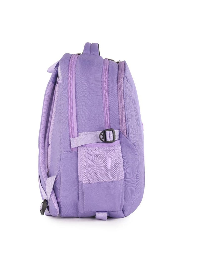 Elite Bags Elite TULIP GS264 18 Inch School Backpack for Girls, Water Resistant Lightweight Laptop Backpack with 2 Main Compartments, Trolley Sleeve, Front Zipper Pocket, Side Bottle Pockets, Spinal Comfort Back Support - Image 4