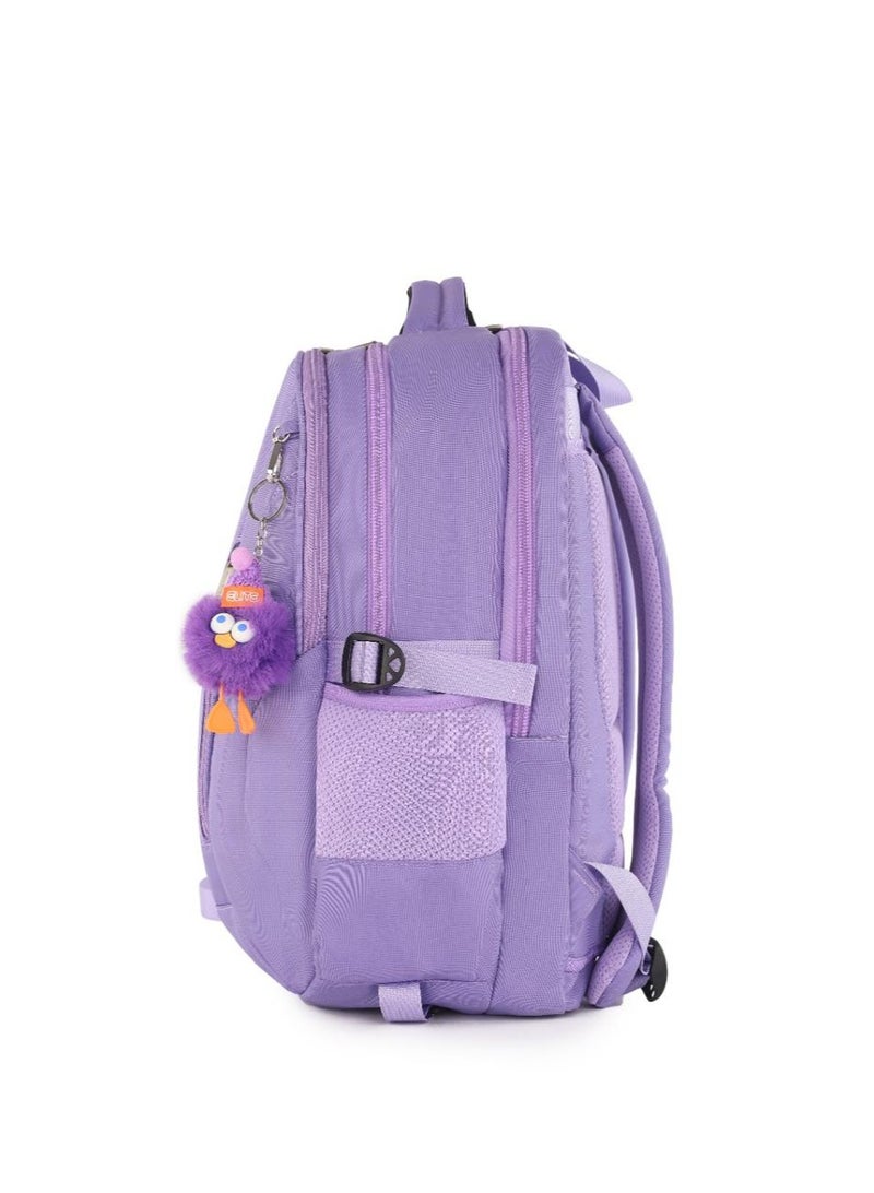 Elite Bags Elite TULIP GS264 18 Inch School Backpack for Girls, Water Resistant Lightweight Laptop Backpack with 2 Main Compartments, Trolley Sleeve, Front Zipper Pocket, Side Bottle Pockets, Spinal Comfort Back Support - Image 5