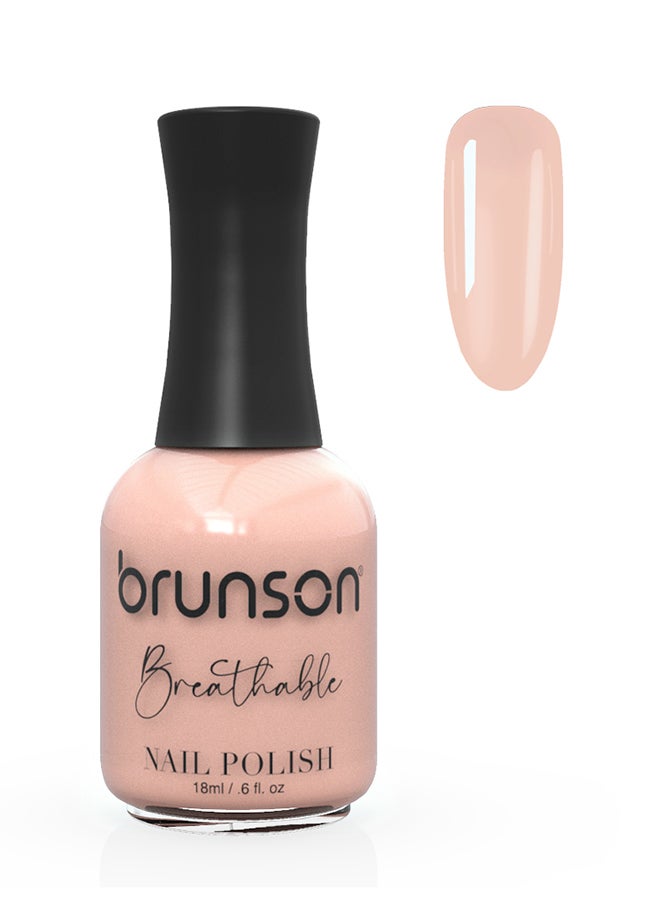 brunson Breathable Nail Polish Halal nail polish Wudu friendly Quick-Dry Vegan long lasting but easy peel off   18ml BH015