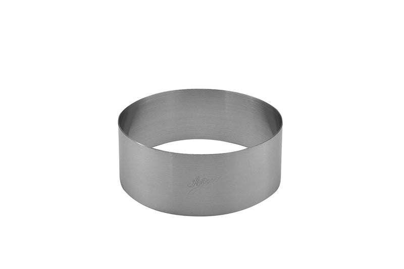 Ateco Round Cake Ring Dessert Mold 175 High x 475 Diameter Stainless Steel