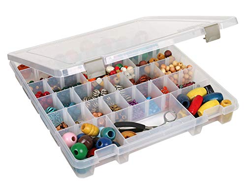 ArtBin 9101AB Super Satchel Slim with Removable Dividers, Art & Craft Organizer, [1] Plastic Storage Case, Clear, Divided Compartments - Image 4