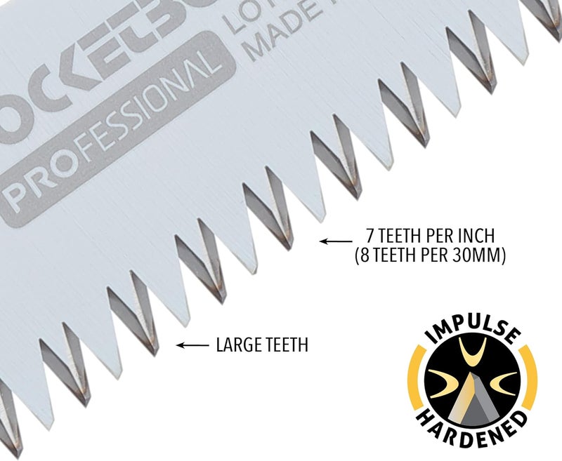 SILKY Professional Series PocketBoy Folding Saw 170mm Large Teeth (346-17) - Image 5