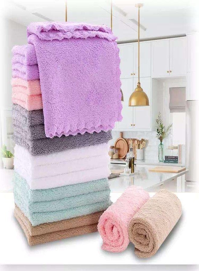 Laser Shield Plain Face Towel/Handkerchief/Rumal Microfiber Soft and Super Absorbent Face Towels for Women's, Kids and Newborn Babies (Pack of 6 Pieces - 25x25 CM) - Image 5
