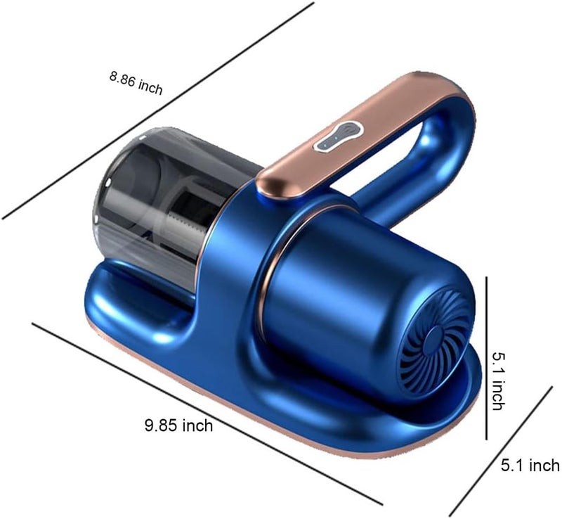 Handheld Mattress Vacuum Cleaner, Cordless Handheld Bed Vacuum Cleaner with Hepa, Effectively Clean Up Bed Sheet Pillow Couch(White)2 filter - Image 2
