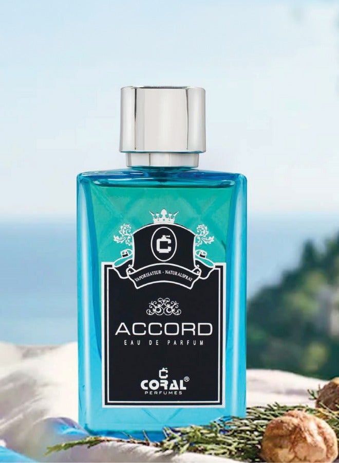 Coral Accord Eau De Parfum for Women 85ml – Long Lasting Floral Fragrance - Image 1