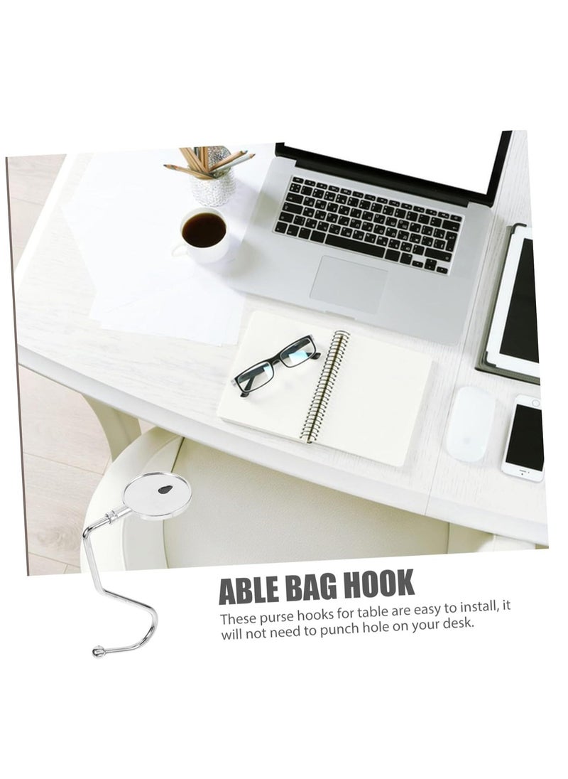 20pcs Anti-Skid Hook Metal Desk Hook Purse Hook for Table, Student Bag Hanger Womens Bag Handbag Hook Instant Bag Hanger Meat Hook Non-Slip  - Image 4