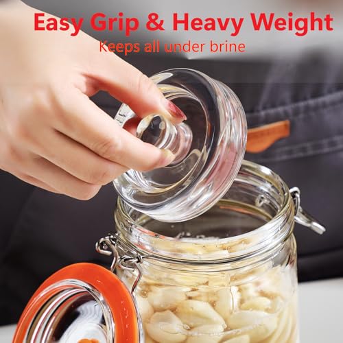 JILLMO Fermentation Jar, 700ml Fermenting Kit with Fermentation Weights and Airlocks, Pack of 2 - Image 4