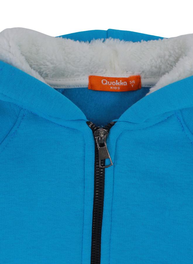 كوكا ملابس أطفال هودي بسحّاب قطني للأولاد – بطانة داخلية ناعمة - Image 3