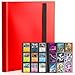 SRISE Card Binder 9Pockets Trading Card Binder 20 Pages 360 Card Capacity Collection Binder Card Folder for MTG TCG Game Cards Sports CardsRed - Image 3