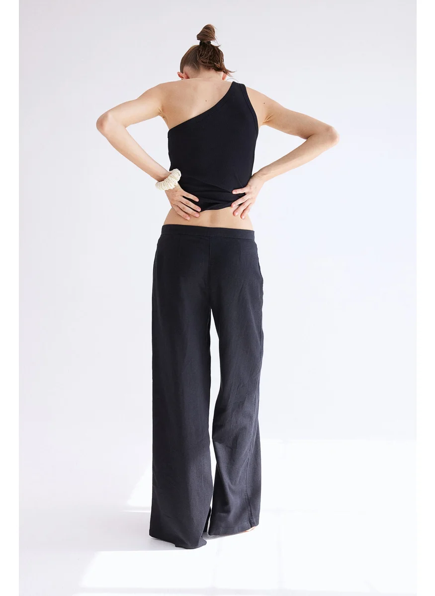 H&M Linen-Blend Trousers