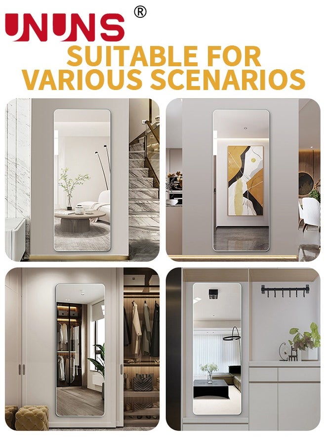 Full Length Wall Mirror,Non-Breakable 3D Acrylic 30x100cm Wall Sticker Tiles,Full Body Mirror Tiles For Bedroom,Home Gym,Home Wall Decor