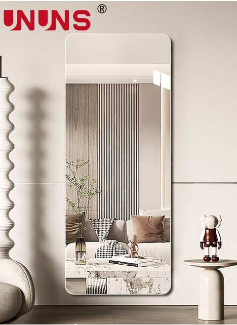 Full Length Wall Mirror,Non-Breakable 3D Acrylic 30x100cm Wall Sticker Tiles,Full Body Mirror Tiles For Bedroom,Home Gym,Home Wall Decor