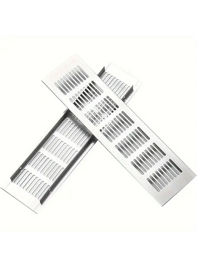 2pcs Heavy Duty Aluminum Ventilation Grille Dustproof Moisture Resistant Easy Install - Image 2