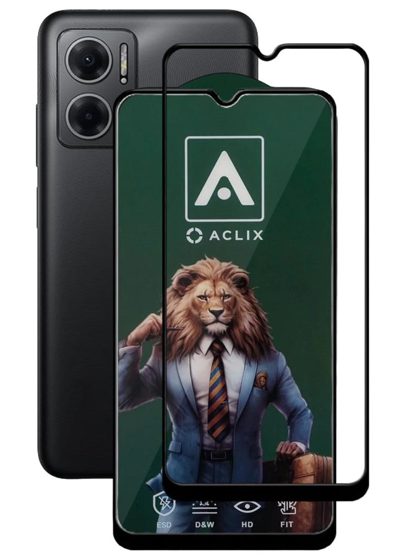 ACLIX Antistatic ESD Dustproof Premium Quality High Definition Tempered Glass Screen Protector Designed For Xiaomi Redmi Note 11E - Image 1