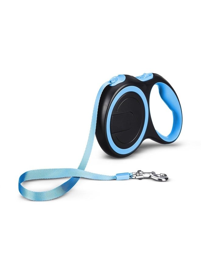 Tinytotem Retractable Dog Leash | 5 Meter | for Large Dogs Up to 50 Kg | Heavy Duty Leash for Pets | Strong Nylon Tape, Anti-Slip Handle, Built in Spring, One-Click Brake Pause | Blue - Image 1