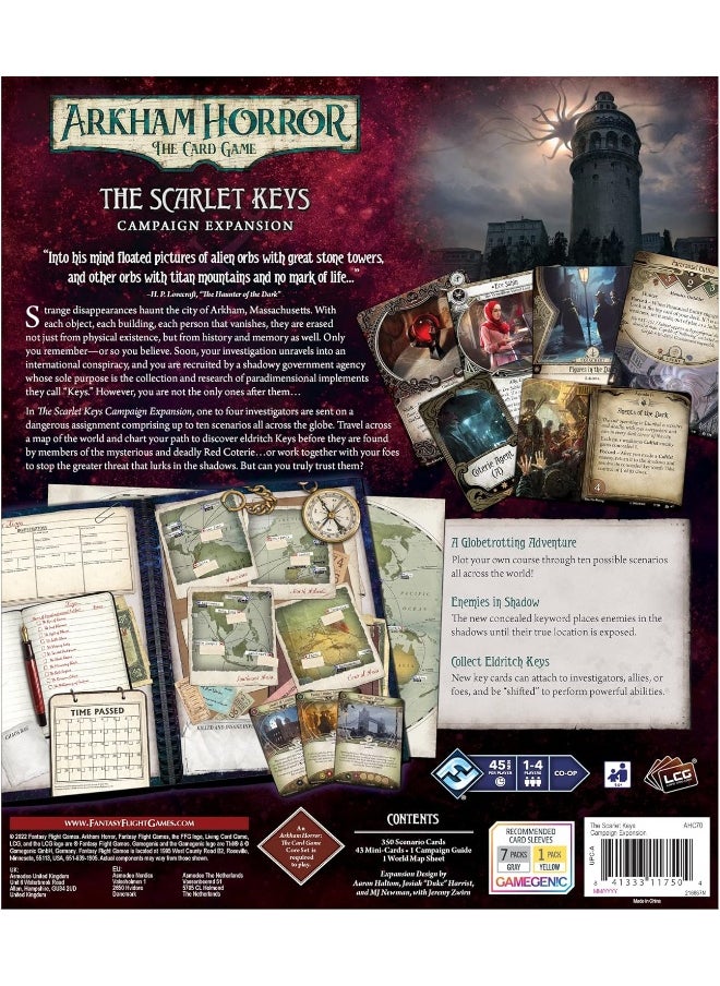 Fantasy Flight Games Ah Lcg: The Scarlet Keys - Campaign Expansion  - Image 3
