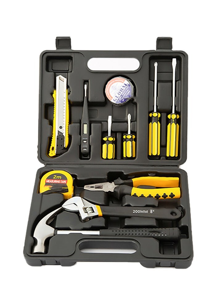 MileMelo Drive Socket Set Reversible Ratchet Wrench 12pcs Alloy Steel Hardware Tools Sets Home Kit Combination Screwdriver Wrench Plier Repair Tools  - Image 1