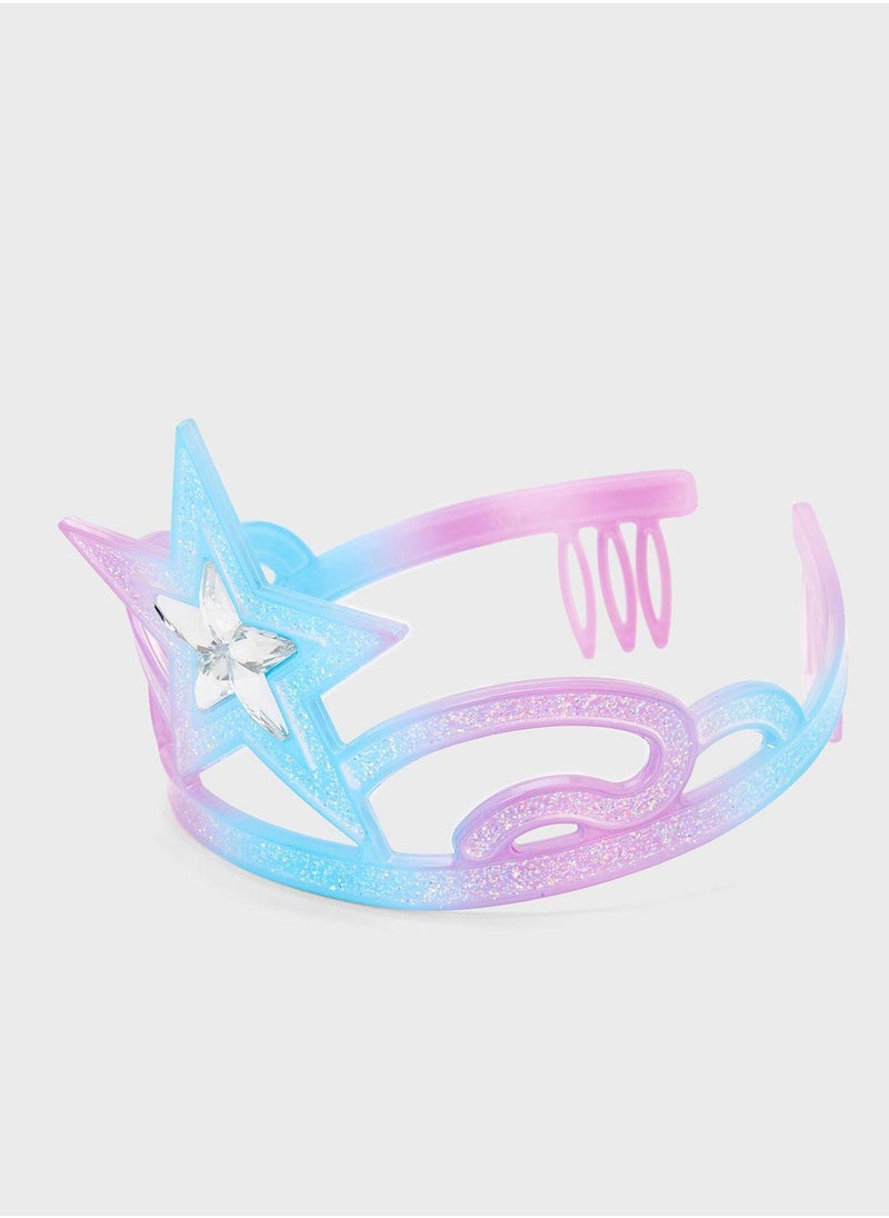 Claires Kids Pastel Crown Headband  - Image 2
