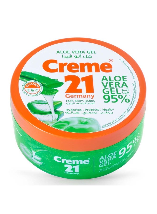 95% Aloe Vera Gel With Vitamin E & C For Face, Body And Hands 300ml